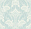 Antonina Vella Nouveau Damask Blue Wallpaper