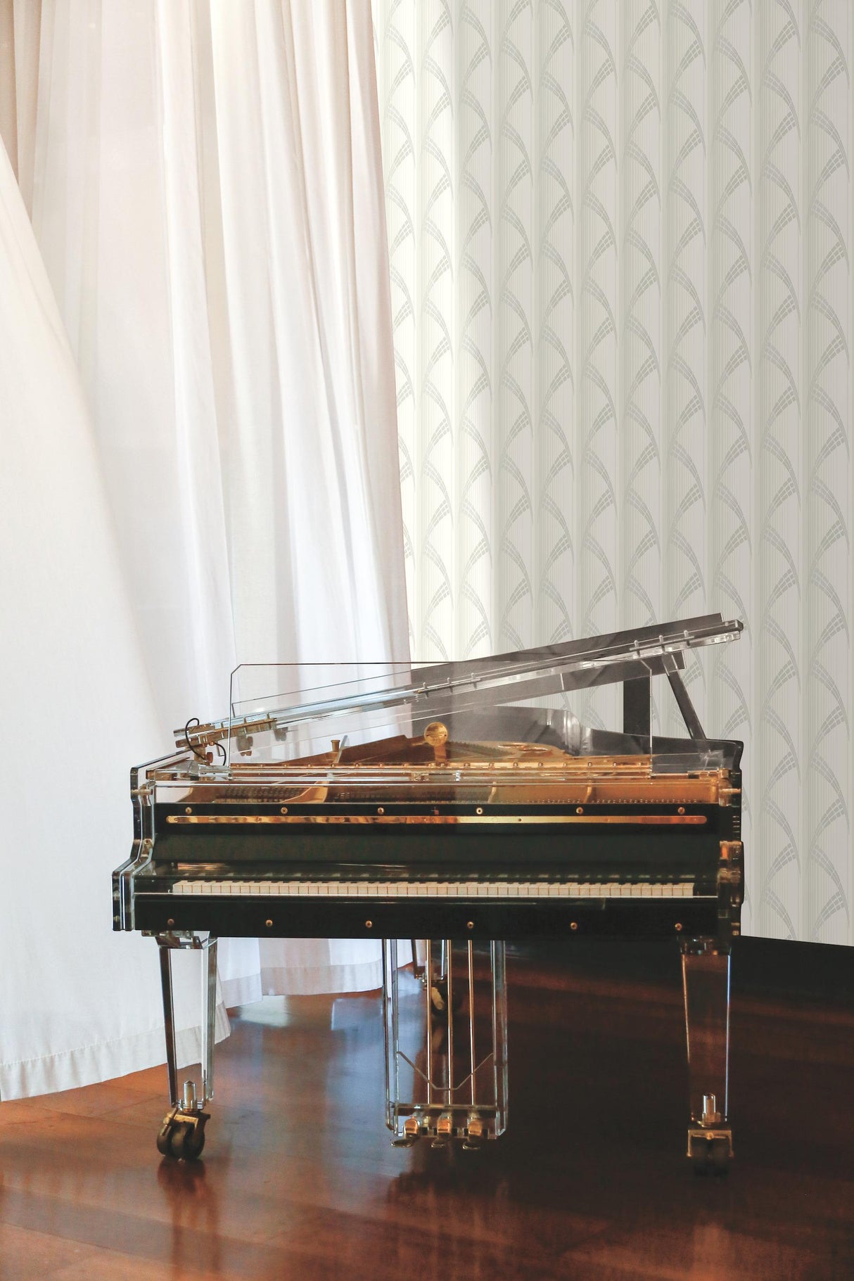 Antonina Vella Metropolis White Wallpaper