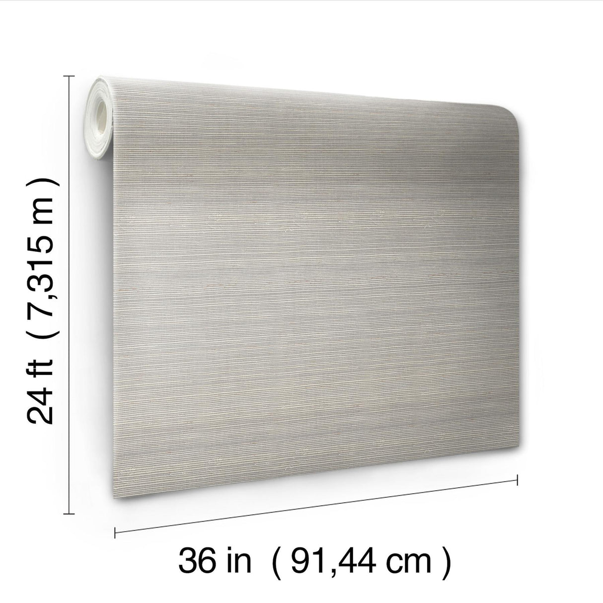 Ronald Redding Designs Maguey Sisal Classic Grey Wallpaper