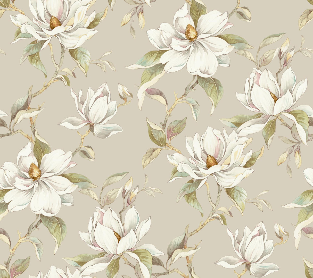 Candice Olson Garden Jewels Linen Wallpaper