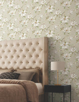 Candice Olson Garden Jewels Linen Wallpaper