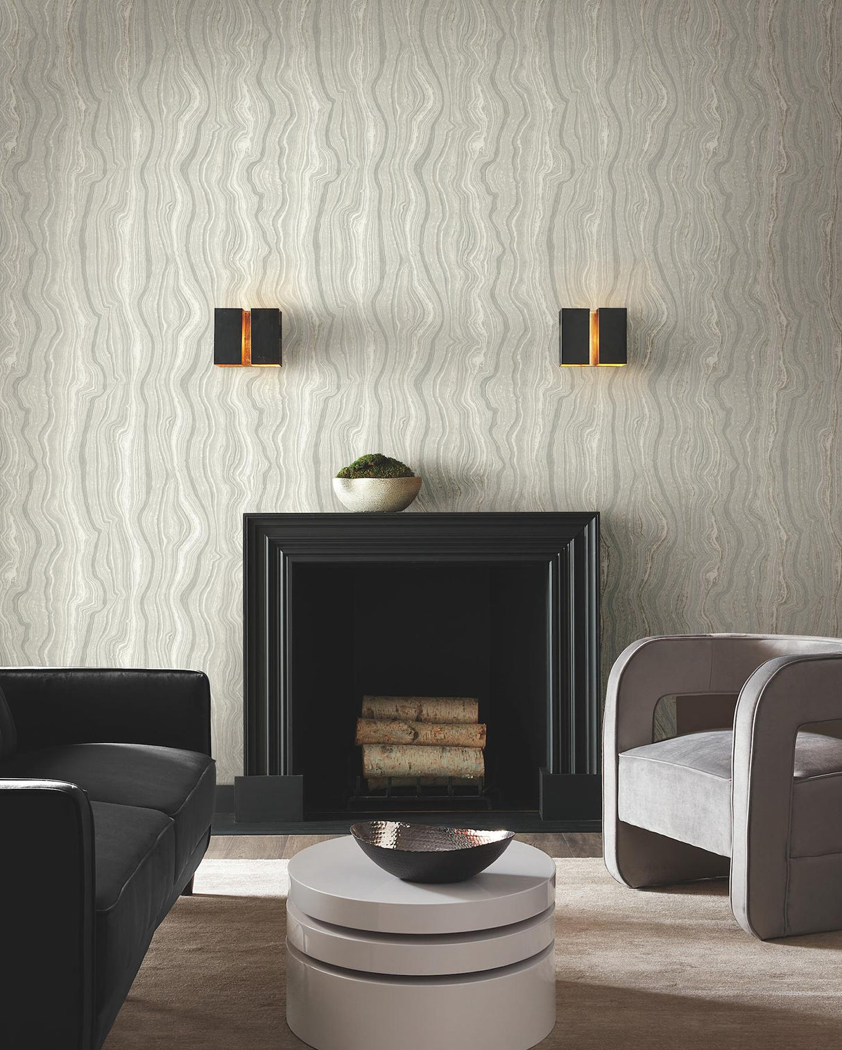 Candice Olson Mineral Shimmer Gray \u0026 Pearl Wallpaper – DecoratorsBest, image size:1214x1513