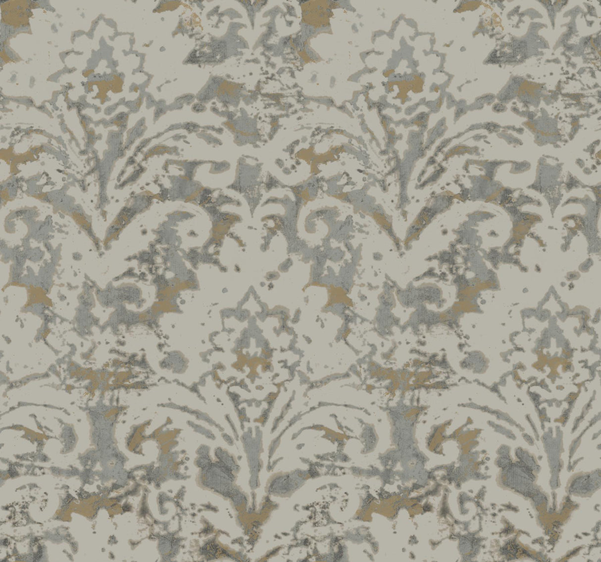 Candice Olson Velvet Crush Damask Taupe & Gold Wallpaper