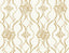 Candice Olson Pirouette White & Gold Wallpaper