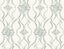 Candice Olson Pirouette White & Silver Wallpaper