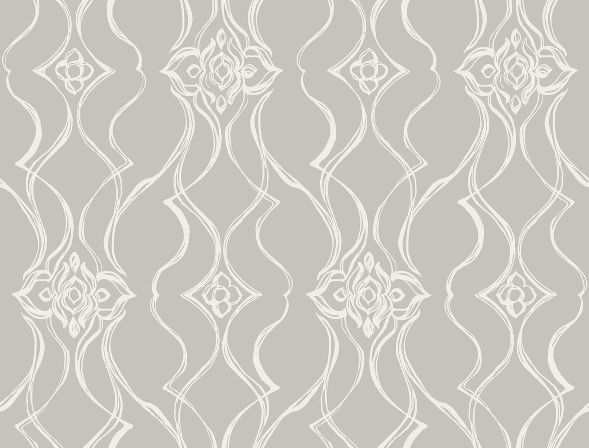 Candice Olson Pirouette Grey Wallpaper