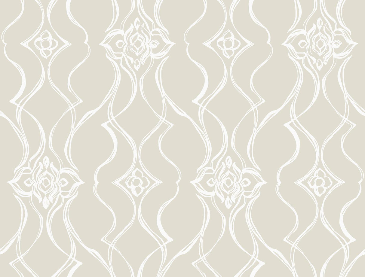 Candice Olson Pirouette Beige Wallpaper