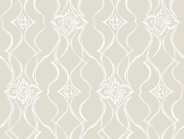 Candice Olson Pirouette Beige Wallpaper