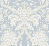 York Wallcoverings French Artichoke Dam Blue Wallpaper
