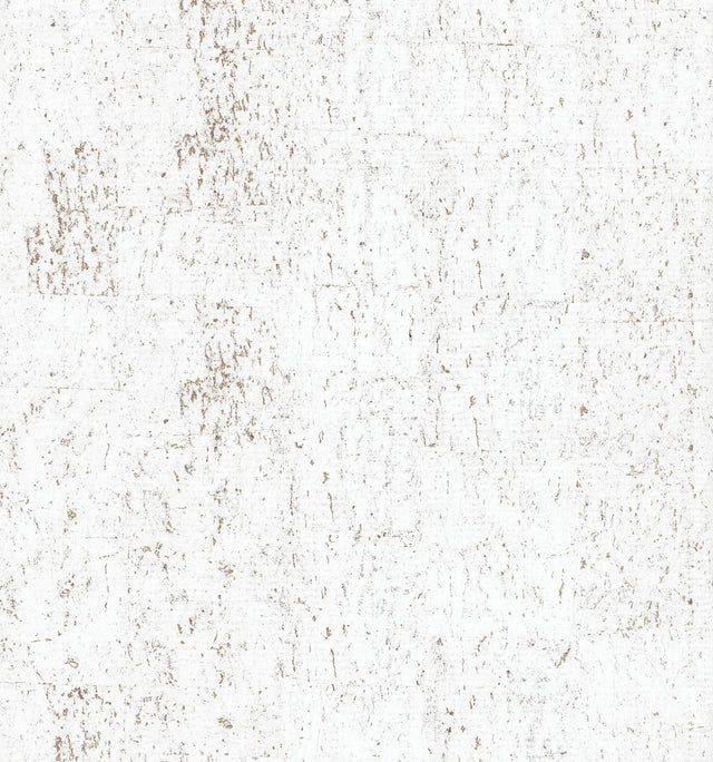 Candice Olson Cork Bright White & Gold Wallpaper