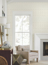 Candice Olson Diamond Marquise Light Neutral Wallpaper