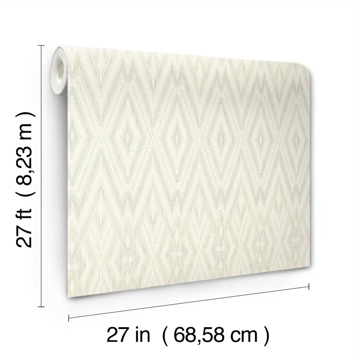 Candice Olson Diamond Marquise Light Neutral Wallpaper