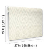 Candice Olson Diamond Marquise Light Neutral Wallpaper