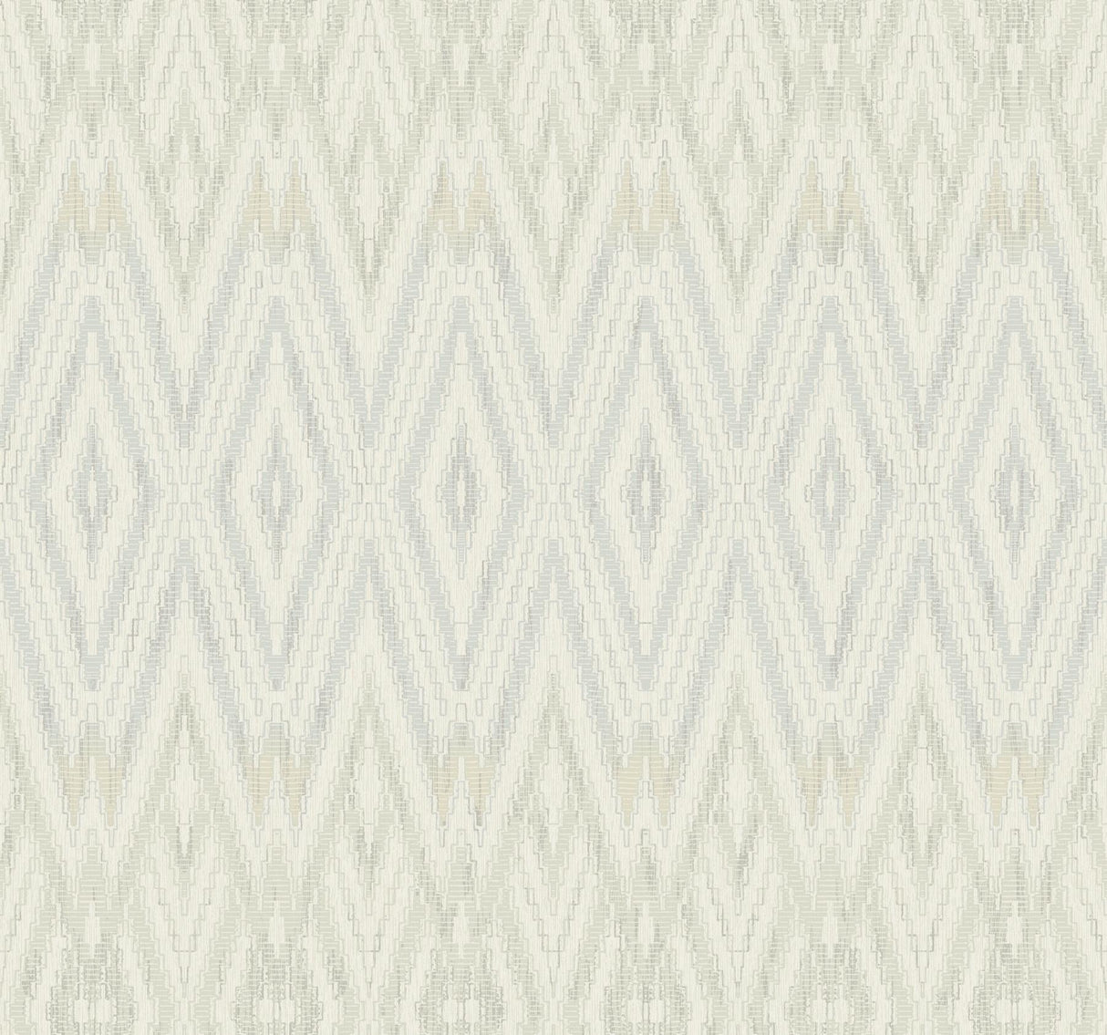 Candice Olson Diamond Marquise Blue & Neutral Wallpaper