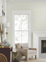 Candice Olson Diamond Marquise Blue & Neutral Wallpaper
