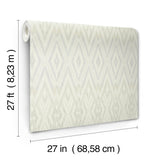 Candice Olson Diamond Marquise Blue & Neutral Wallpaper