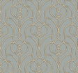 Candice Olson Divine Trellis Dusty Blue Wallpaper