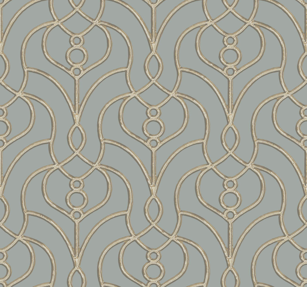 Candice Olson Divine Trellis Dusty Blue Wallpaper