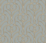 Candice Olson Divine Trellis Dusty Blue Wallpaper