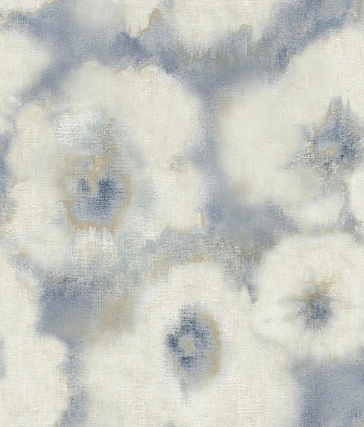 Candice Olson Blended Floral Blue Wallpaper