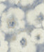 Candice Olson Blended Floral Blue Wallpaper