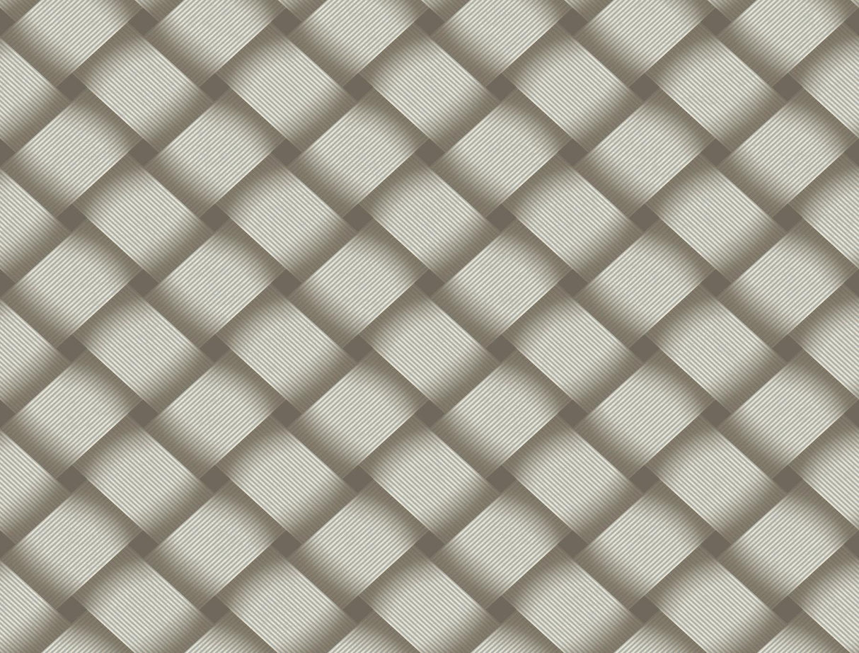 Candice Olson Bayside Basket Weave Mocha Wallpaper