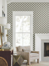 Candice Olson Bayside Basket Weave Mocha Wallpaper