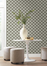 Candice Olson Bayside Basket Weave Mocha Wallpaper