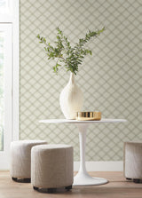 Candice Olson Bayside Basket Weave Neutral Wallpaper