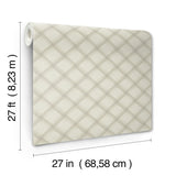 Candice Olson Bayside Basket Weave Neutral Wallpaper