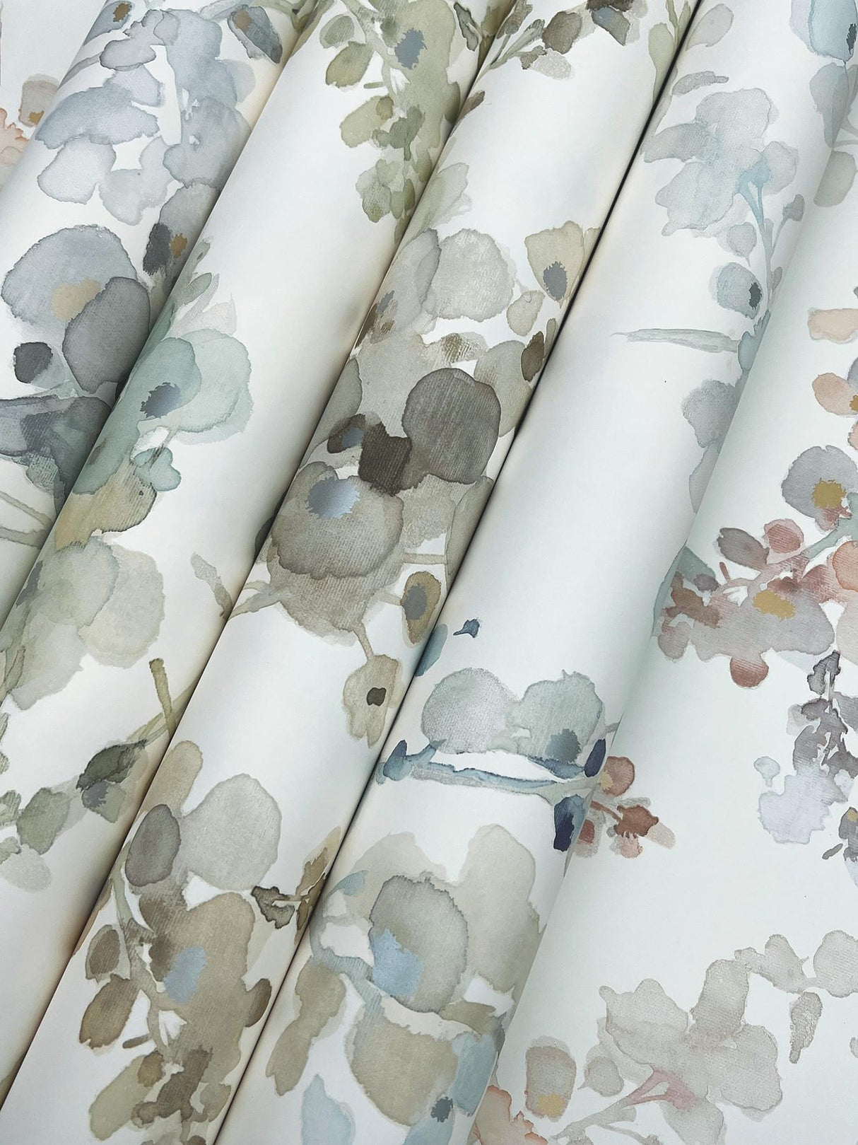 Candice Olson Blossom Fling Blue Wallpaper