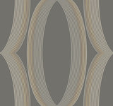 Candice Olson Progression Ogee Charcoal Wallpaper