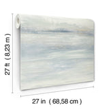 Candice Olson Soothing Mists Scenic Blue Oasis Wallpaper