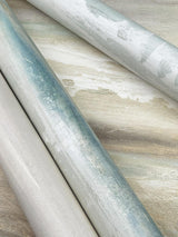 Candice Olson Soothing Mists Scenic Blue Oasis Wallpaper