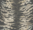 York Wallcoverings Leaf Column Black Wallpaper