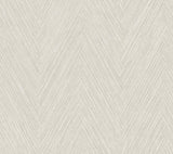 York Wallcoverings Thatched Chevron Light Neutral Wallpaper