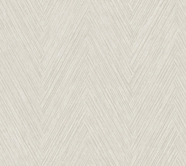 York Wallcoverings Thatched Chevron Light Neutral Wallpaper