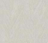 York Wallcoverings Thatched Chevron Dove Wallpaper