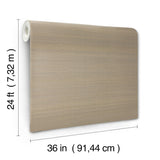 Ronald Redding Designs Abaca Weave Taupe Wallpaper