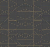 York Wallcoverings Gold Modern Perspective Wallpaper