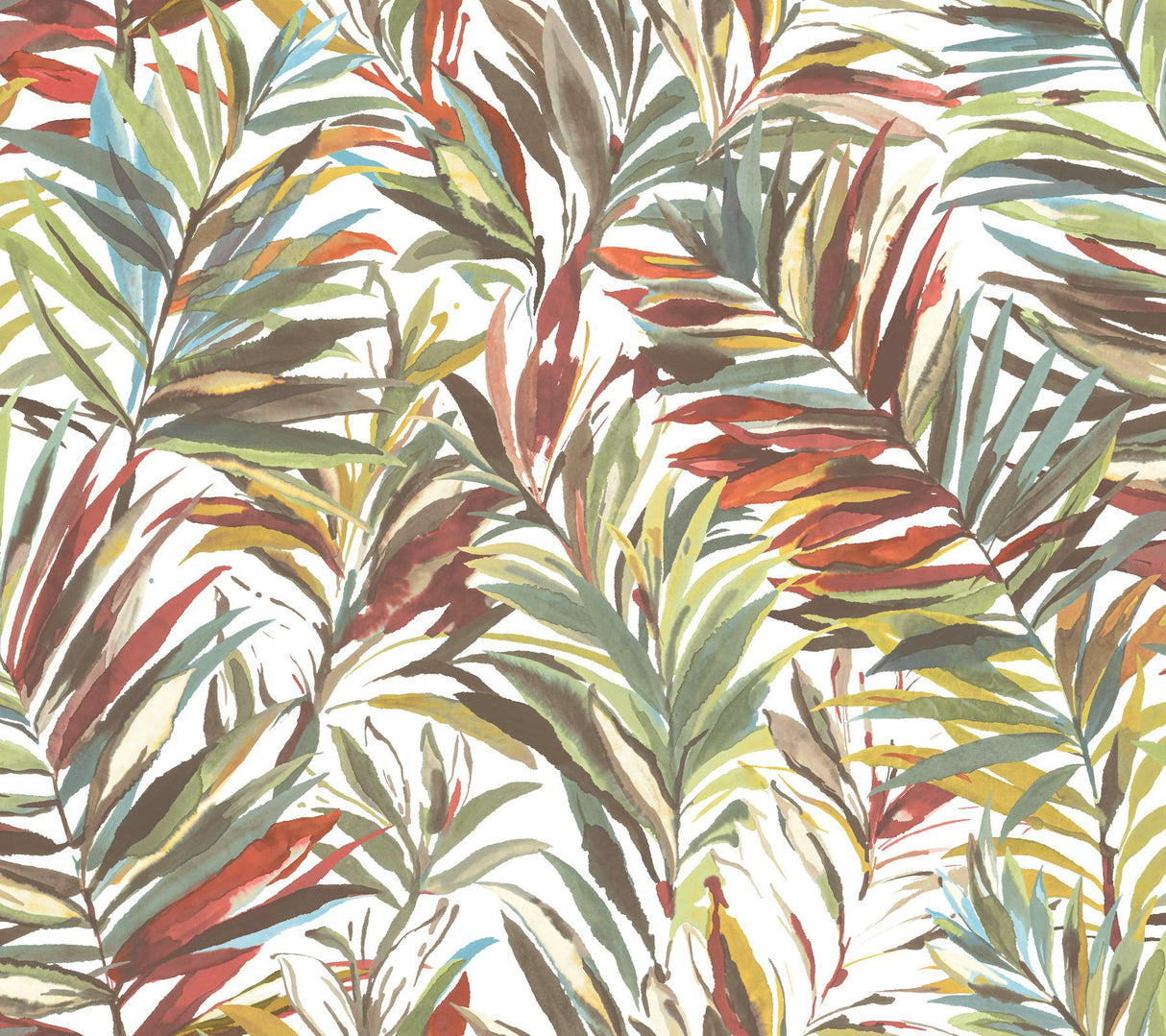 York Wallcoverings Swaying Palms Rouge & Mink Wallpaper