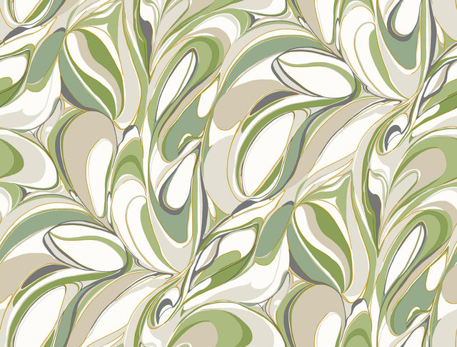 York Wallcoverings Achate Grass Wallpaper