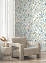 York Wallcoverings Achate Blue Wallpaper