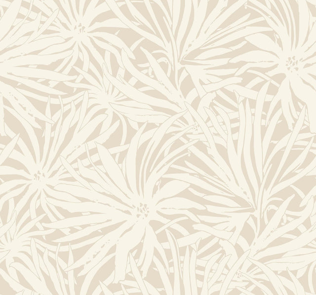 York Wallcoverings Floral Canopy Linen Wallpaper