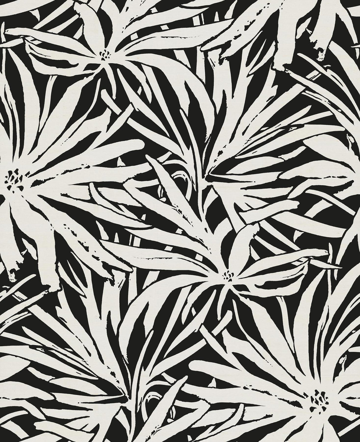 York Wallcoverings Floral Canopy Black Wallpaper