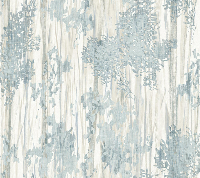 York Wallcoverings Aspen Grove Blue Wallpaper