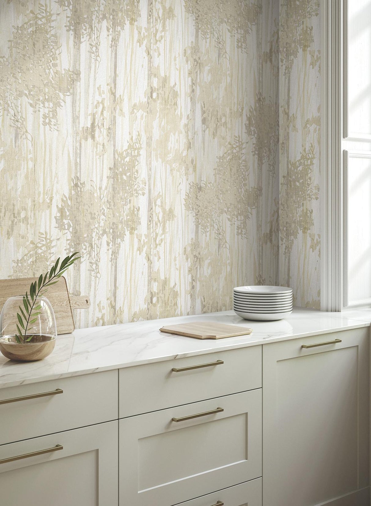 York Wallcoverings Aspen Grove Sand Wallpaper