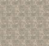 York Wallcoverings Woodcut Black & Linen Wallpaper