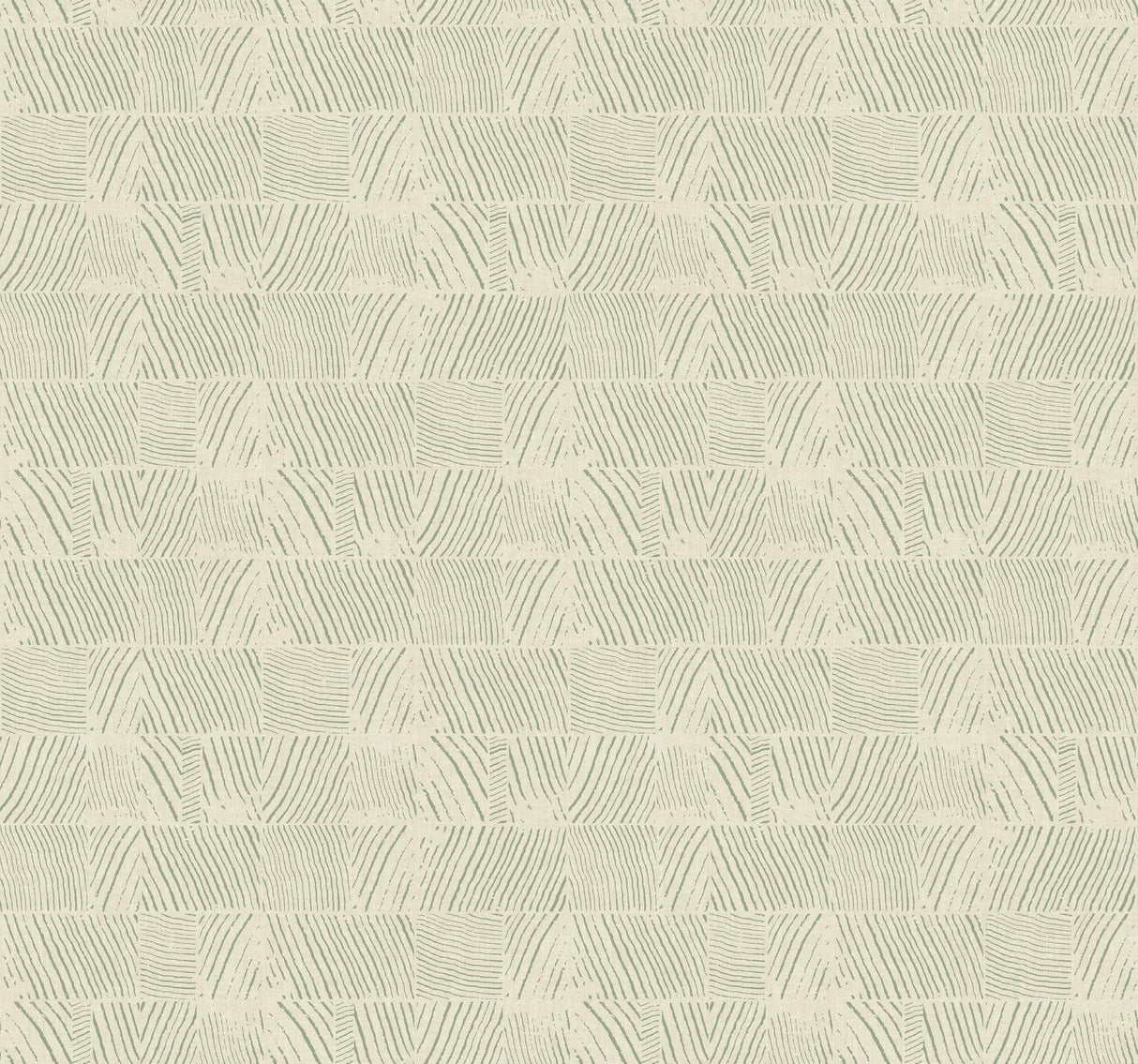 York Wallcoverings Woodcut Green & Stone Wallpaper