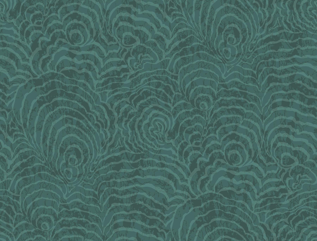 York Wallcoverings Ocean Jasper Teal Wallpaper